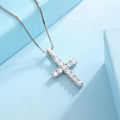 Moissanite Cross Necklace Pendant