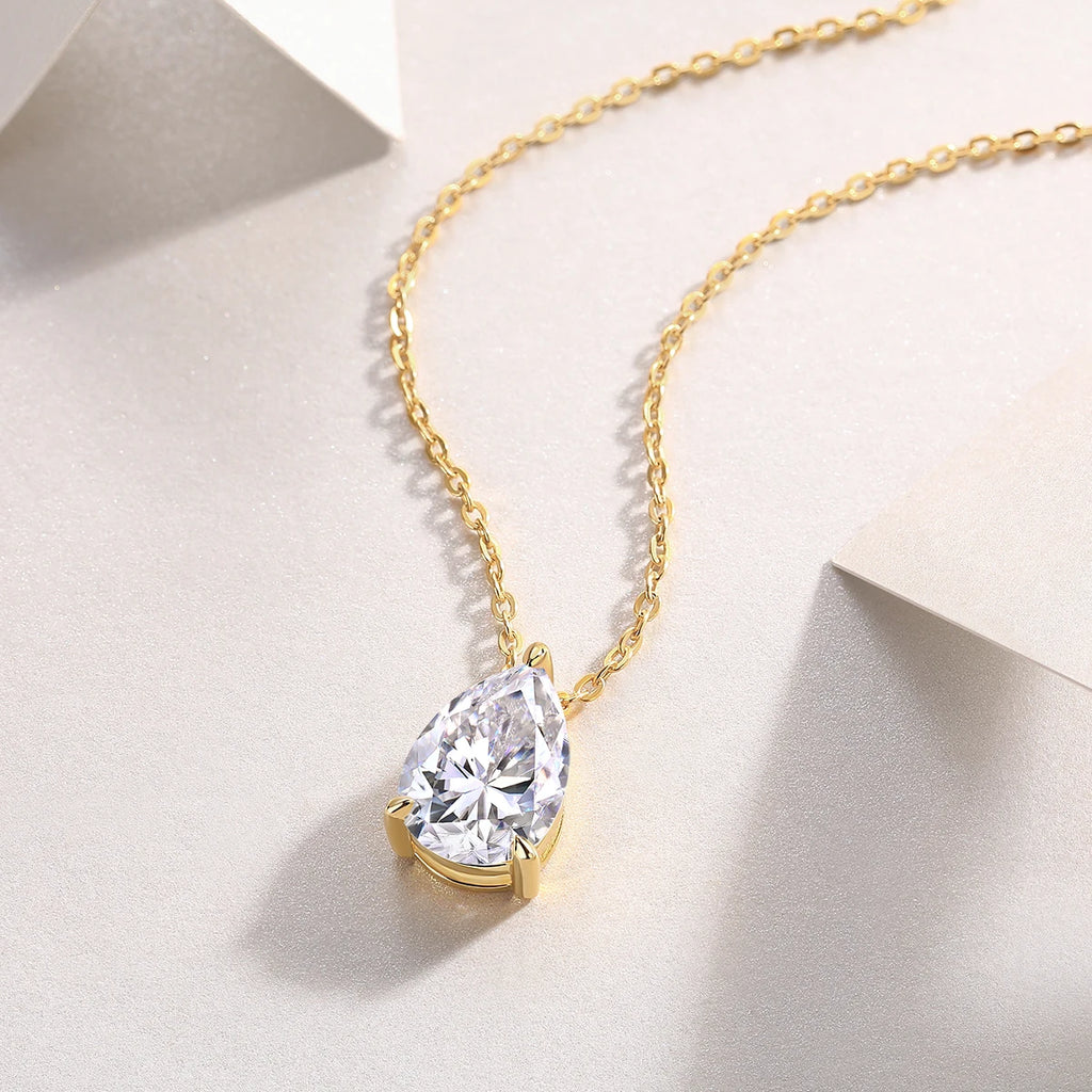 Moissanite Necklace Pendant Woman