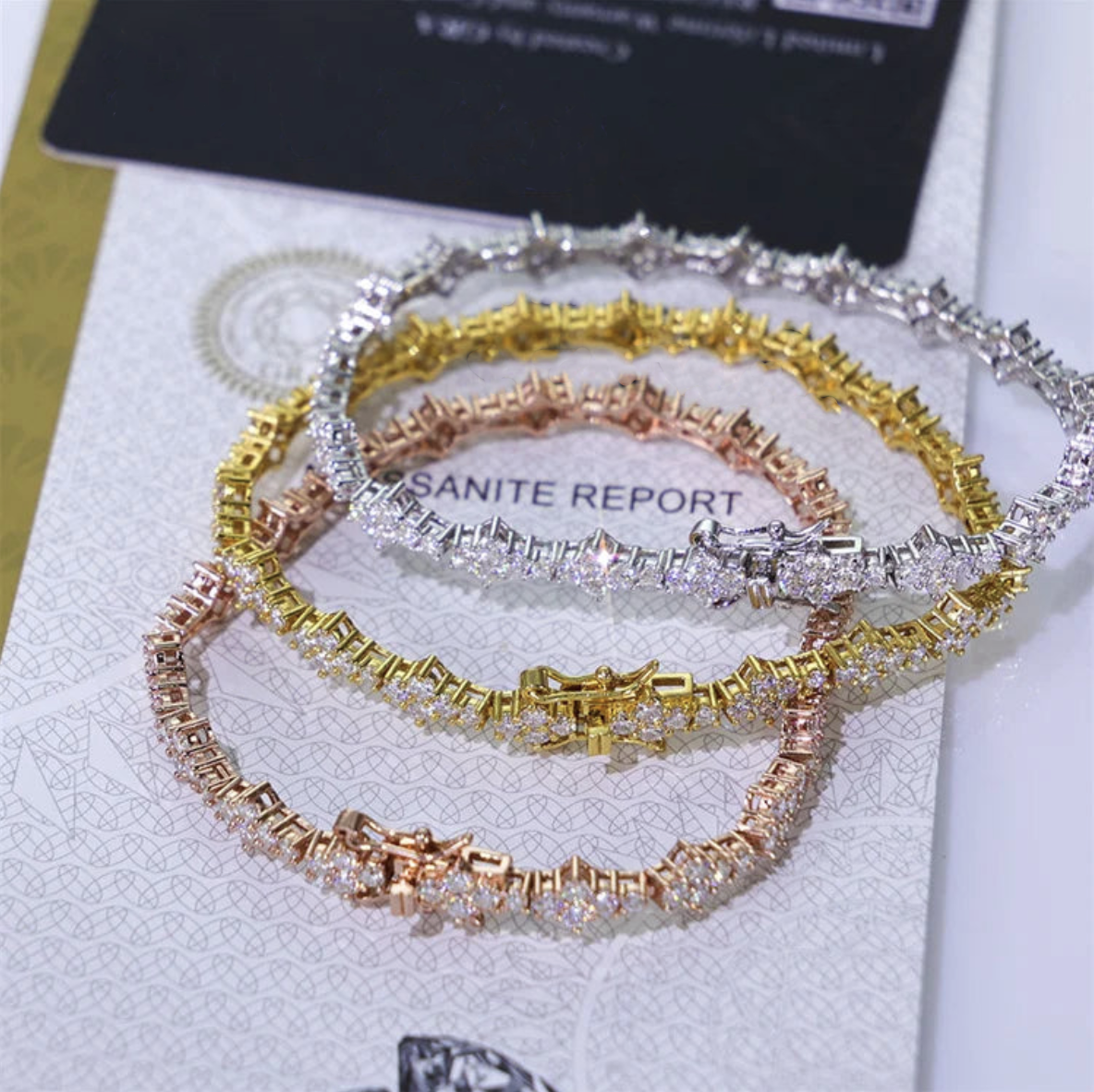 Moissanite Tennis Bracelet Man/Woman