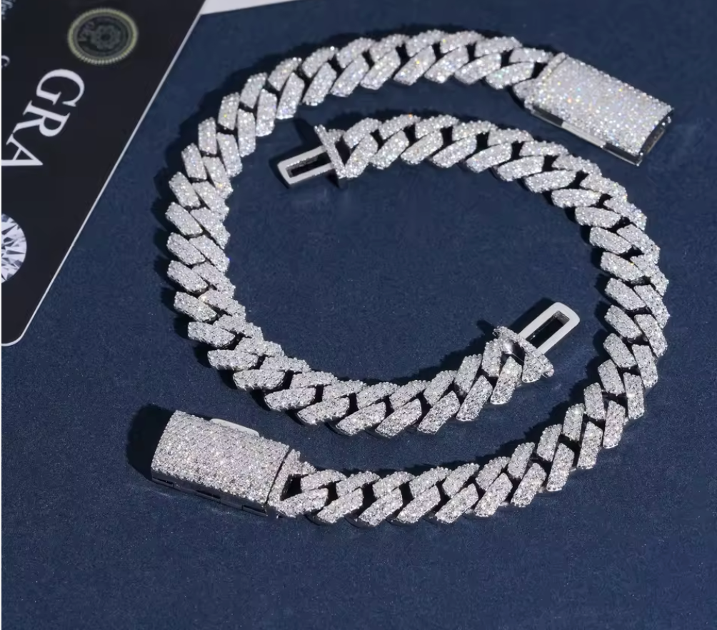 Moissanite iced out bracelet