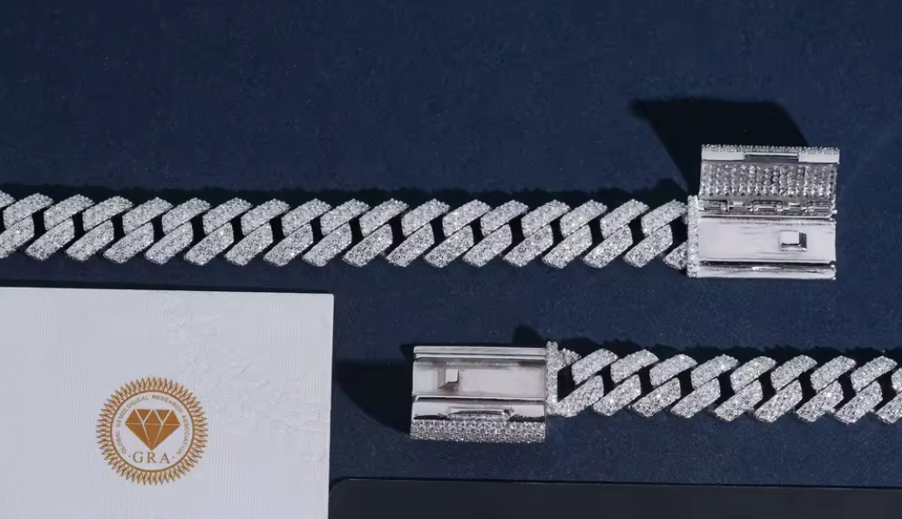 Moissanite iced out bracelet